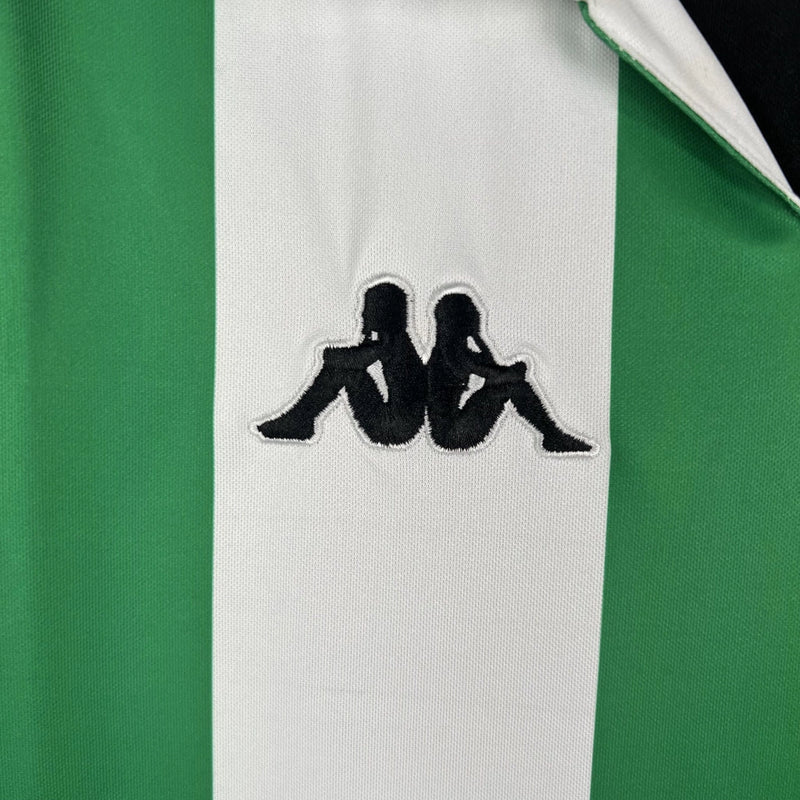 Camisa Retrô Real Betis 98/99 Home - Masculina - Modelo Torcedor - Branca e Verde