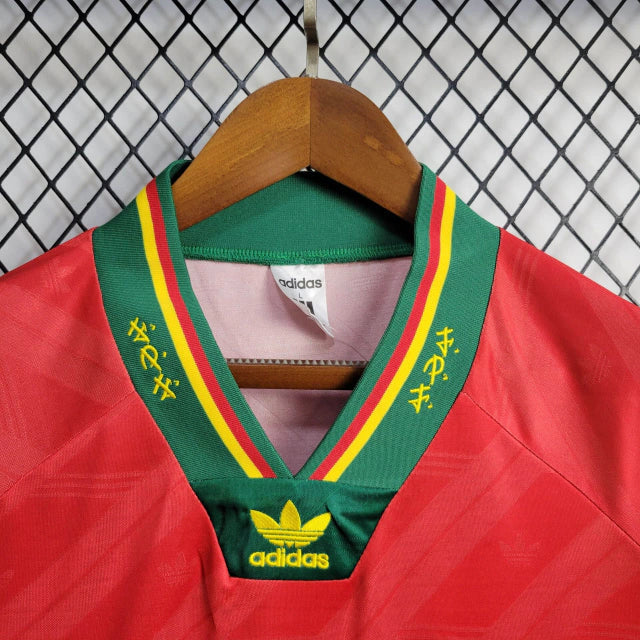 Camisa Portugal Retrô I 1992 Adidas Masculina torcedor - vermelha