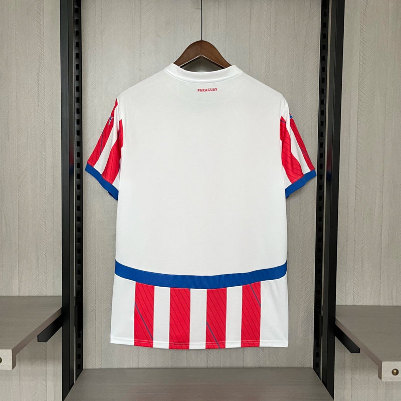 Camisa Paraguai I 2024/25 Torcedor Puma - Branca e Vermelha