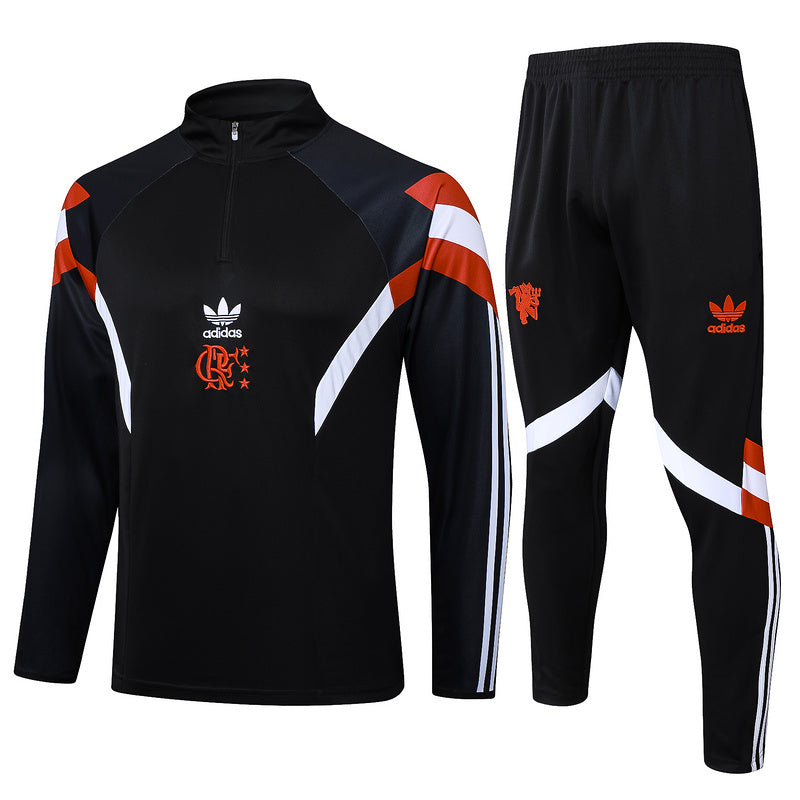 Conjunto agasalho Flamengo 2025/26 Adidas originals masculino - Preto