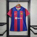 Camisa Barcelona Home I 2023/24 Nike Torcedora Feminina -Grená e Azul