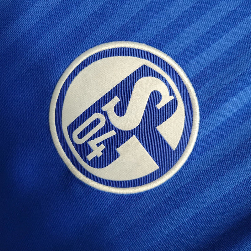 Camisa Schalke 04 Home I 2023/24 Adidas Torcedor Masculina - Azul