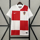 Camisa Croácia Home 2024/25 Masculina para torcedor, xadrez vermelho e branco, modelo oficial da seleção croata, ideal para fãs da Croácia
