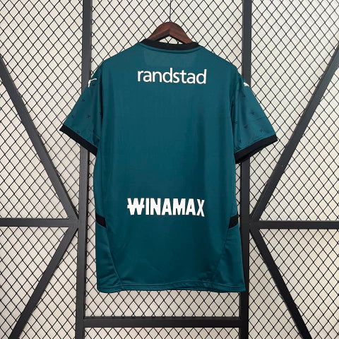 Camisa Lens Away II 2024/25 Puma Torcedor Masculina Verde, design moderno com detalhes em amarelo e vermelho, tecido leve e confortável para torcedores do RC Lens