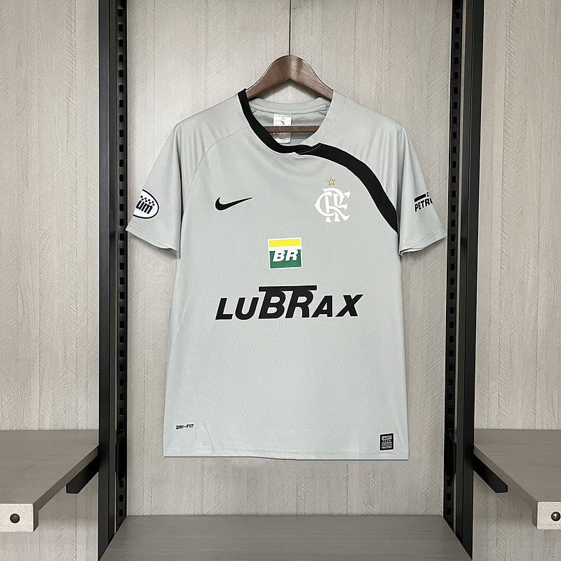 Camisa Flamengo Goleiro 2008 Lubrax torcedor Masculina - cinza
