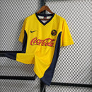Camisa Club América Home I 2000/01 Nike Retrô Masculina Amarela, uniforme histórico anos 2000, futebol mexicano, coleção retrô das Águias"