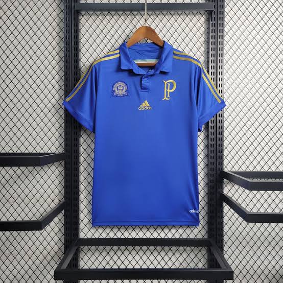 Camisa Palmeiras Retrô 14/15 Torcedor Masculina - Azul