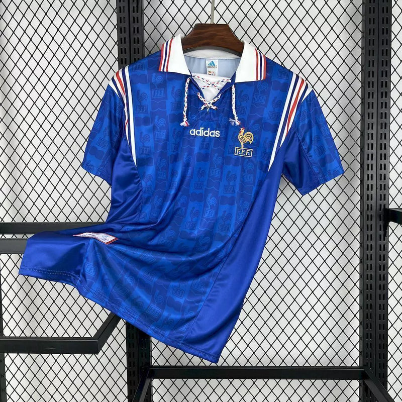 Camisa França Home (1) 1996 Adidas Retrô Masculina