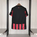 Camisa AC Milan Home I 2025/26 Puma Torcedor Masculina - Preta e Vermelha
