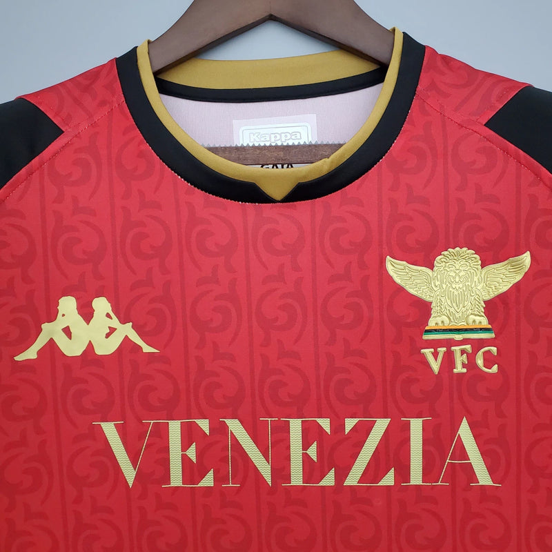 Camisa Venezia 2021/22 Goleiro Kappa Torcedor Masculina - vermelha