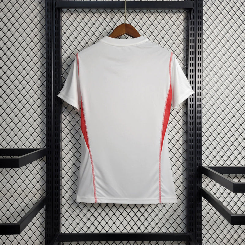 Camisa Flamengo Treino 2023/24 Adidas torcedora Feminina - Branca