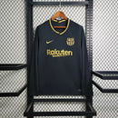 Camisa Barcelona 20/21 Manga Longa Nike - Preto