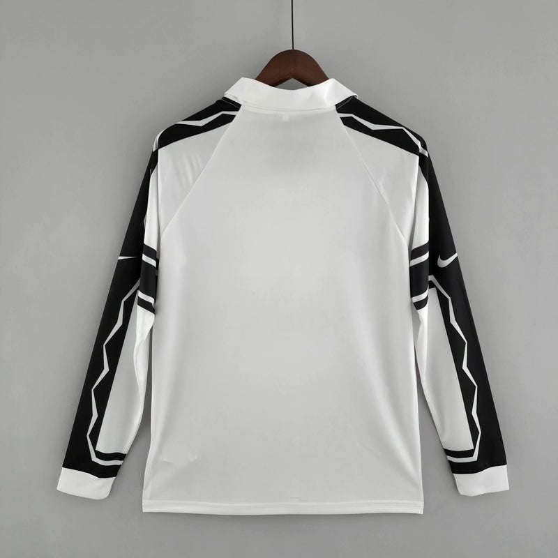 Camisa Colo-Colo Home I 1995/96 Nike Retrô Masculina Manga Longa Branca - uniforme clássico retrô de futebol chileno