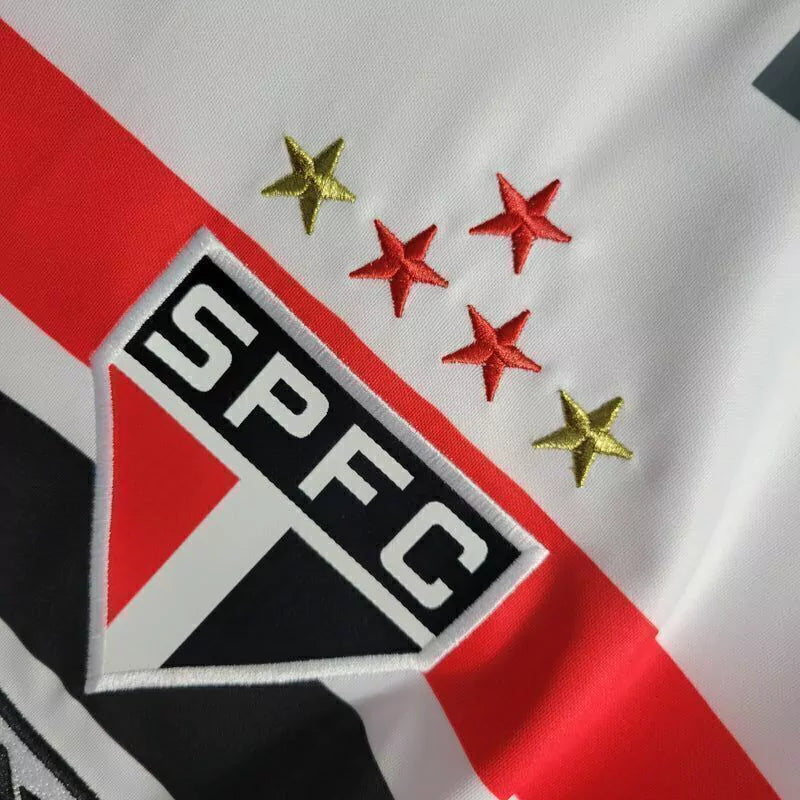 Camisa São Paulo Home I 2006/07 Retrô Masculina - Branca