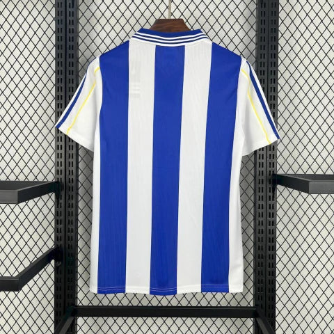 Camisa Deportivo La Coruna Home I 1999/00 Adidas Retrô Masculina - Branca e Azul