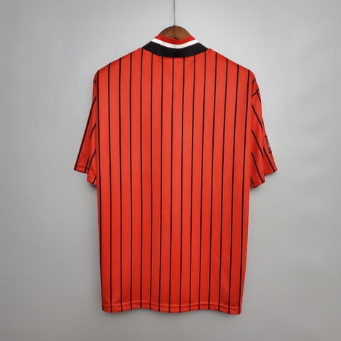 “Camisa Rangers FC Away II 1994/95 Adidas Retrô Masculina Laranja, uniforme retrô clássico do Rangers, design vibrante dos anos 90 e conforto para torcedores apaixonados.”