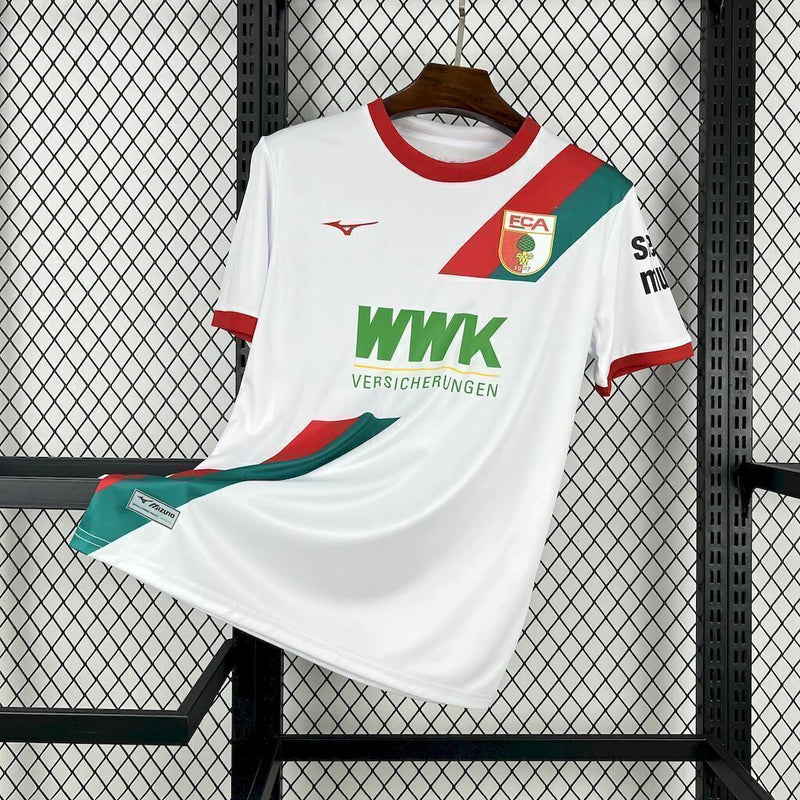 Camisa Augsburg Home I 2025/26 Torcedor Masculina - Branca