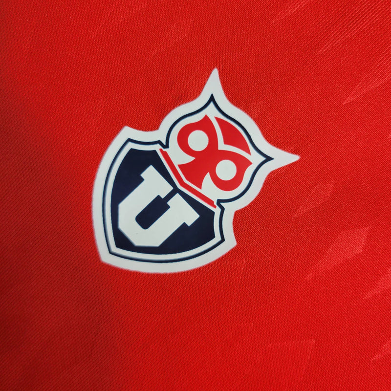 Camisa Universidad de Chile Goleiro 2023/24 Adidas Torcedor Masculina Vermelha, uniforme goleiro La U, camiseta torcida masculina Chile, camisa futebol torcedor, kit torcedor Universidad de Chile, camiseta goleiro colecionador, camisa de jogo Adidas La 