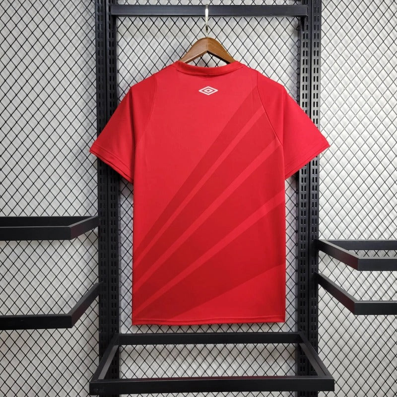 Camisa Athletico Paranaense Home 2024/25 Torcedor Masculina Adidas oficial vermelha e preta com listras