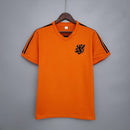 Camisa Holanda Retrô Home 1974 Torcedor Masculina - laranja