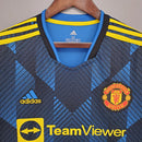 Camisa Manchester United III 21/22 - Adidas - Masculino Torcedor - azul
