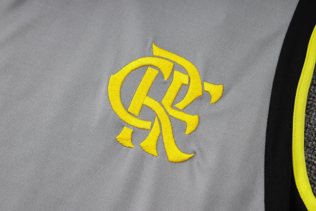 Kit Regata Flamengo Treino 2024 Adidas masculino - cinza
