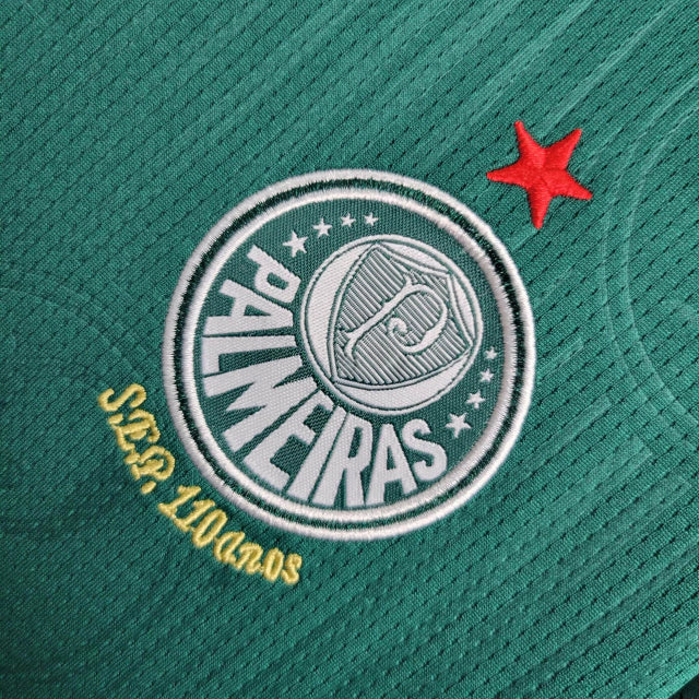Kit Infantil Palmeiras Home (1) 2024/25 Puma – uniforme completo com camisa verde, shorts e meião oficial do Verdão para crianças de 3 a 13 anos.