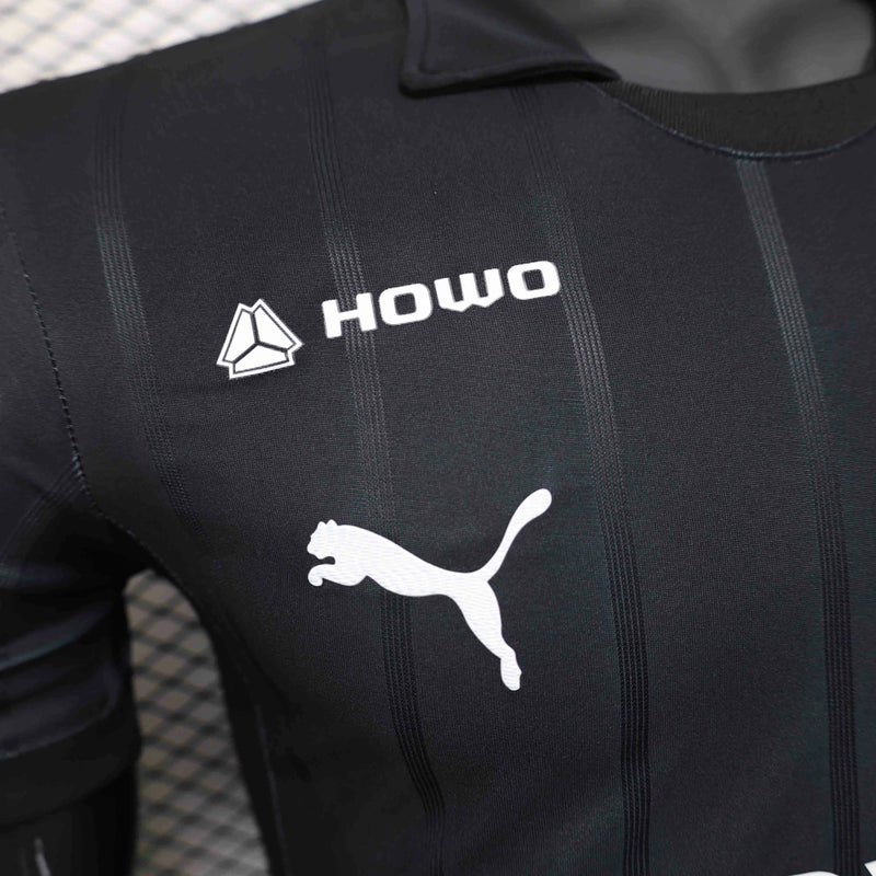 Camisa Monterrey Third III 2024/25 Puma Jogador Masculina Preta, versão player, uniforme terceiro Rayados, alta performance, futebol mexicano"