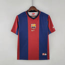 Camisa Barcelona Home I 1998/99 Nike Torcedor Masculina - Grená e Azul