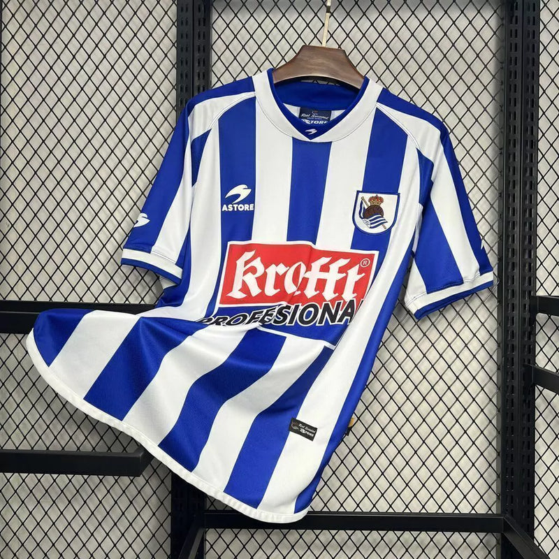 Camisa Real Sociedad Home (1) 2002/03 Astore Retrô Masculina