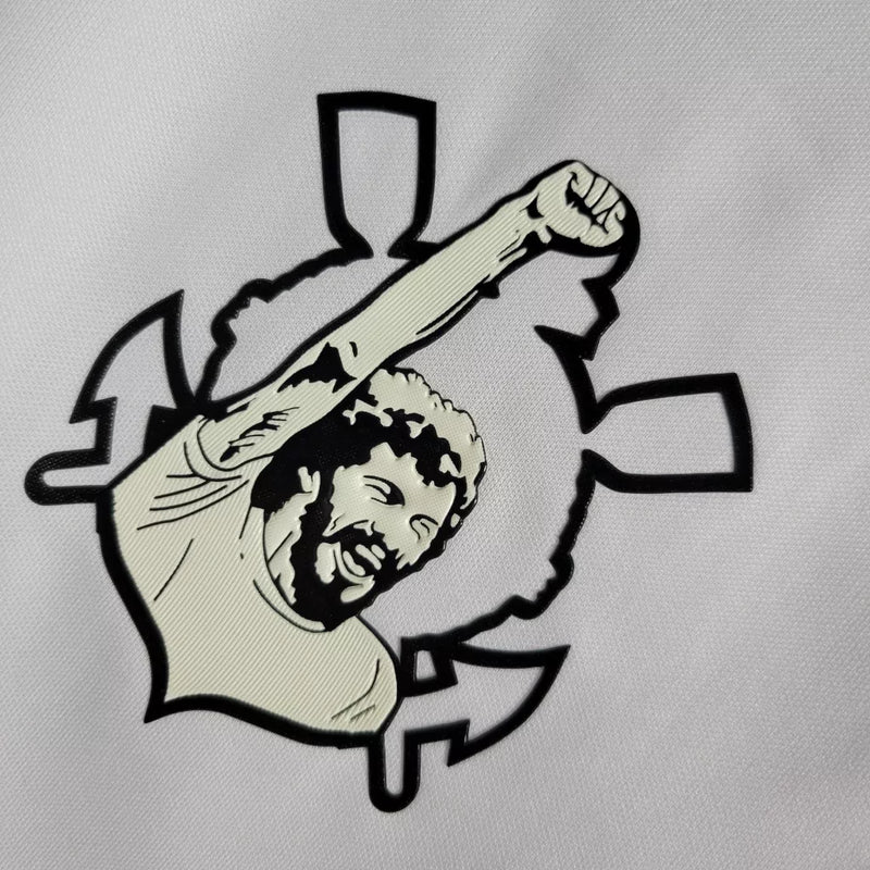 Camisa Corinthians Edição Especial Doutor Socrates 2021/22 Torcedor Nike Masculina - Branca