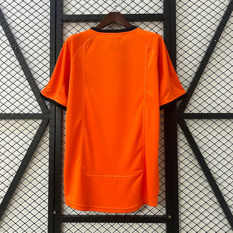 Camisa Holanda Retrô Home 2000 Torcedor Masculina - laranja