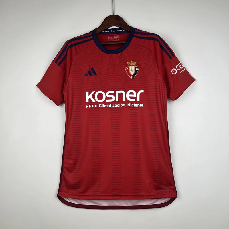 Camisa Osasuna Home I 2023/24 Adidas Torcedor Masculina - Vermelha