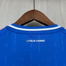 Camisa Itália Home I 2024/25 Adidas masculina, azul, com escudo da seleção italiana em destaque, tecido leve e respirável, ideal para treinos, jogos e torcer pelo time.”