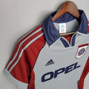 Camisa Bayern de Munique II Away 1998/99 Adidas Retrô Masculina - Cinza