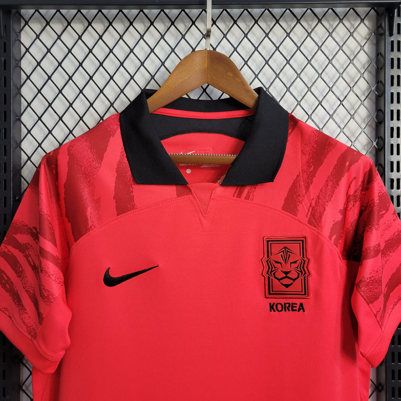 Camisa Coreia Do Sul Home 2022/23 Nike Torcedor Masculina - Vermelha
