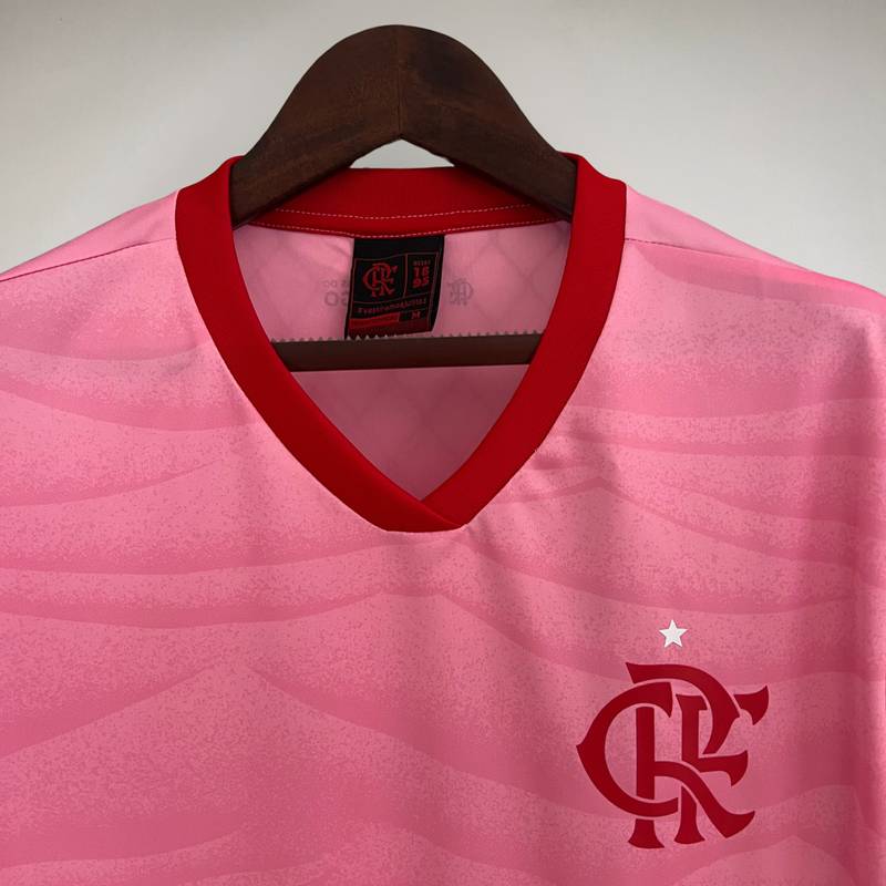 Camisa Flamengo 2023/24 Edição  "Outubro Rosa" Torcedor Masculina - Rosa