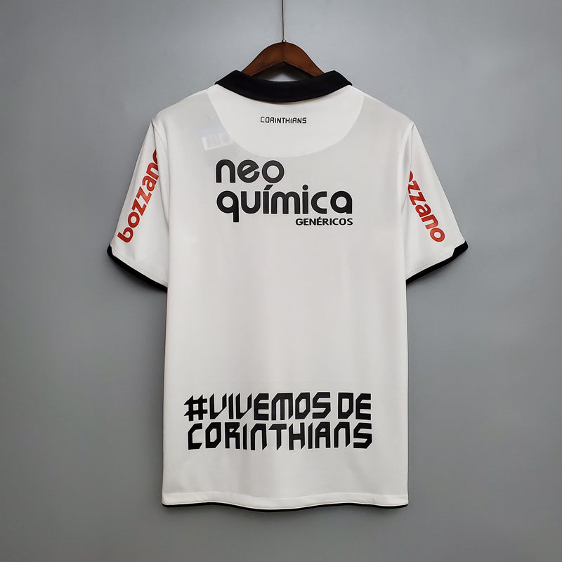 Camisa Nike Corinthians 2012 branca com patch do brasileirão masculina torcedor