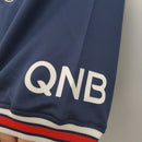 Camisa PSG Home I 2021/22 Jordan Torcedor Masculina Azul, uniforme do Paris Saint-Germain, design elegante, conforto e estilo para torcedores apaixonados.”