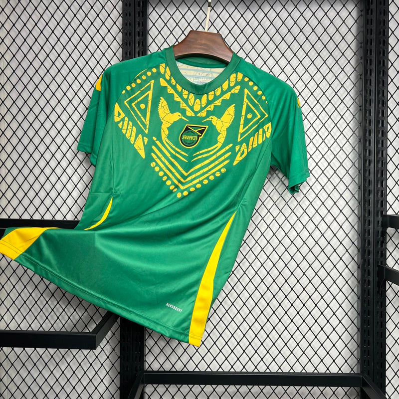 Camisa Jamaica pré-jogo 2024/25 Adidas Torcedor Masculina - Verde