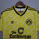 Camisa Borussia Dortmund Home I 1988/89 Adidas Retrô Masculina - Amarela