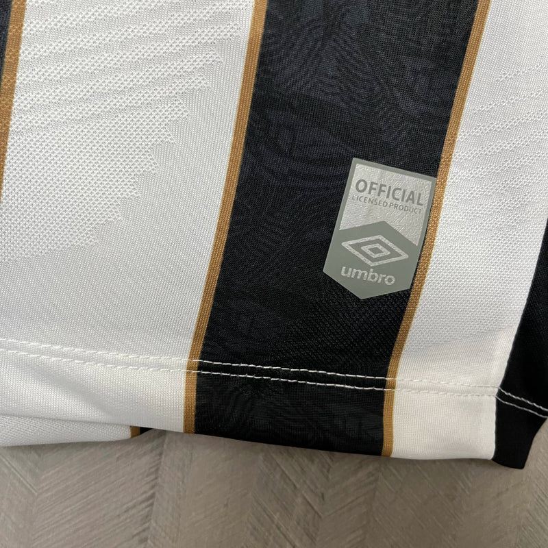 Camisa Santos Away II 2024/25 Torcedor Masculina branca com detalhes em preto