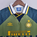 Camisa de Milão Away II 1995/96 Umbro Retrô Masculina - Verde