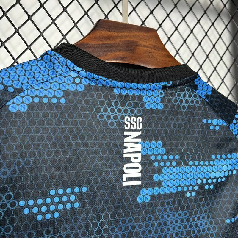 Camisa Napoli Pré-Jogo 2024/25 EA7 Torcedor Masculina