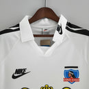 Camisa Colo-Colo Home I 1995/96 Nike Retrô Masculina Manga Longa Branca - uniforme clássico retrô de futebol chileno
