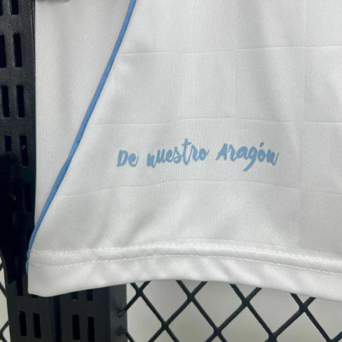 Camisa Real Zaragoza Home I 2025/26 Adidas Torcedor Masculina - Branca