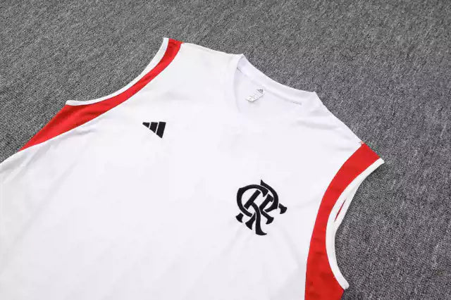 Kit Regata de Treino Flamengo 2023 - Masculina - Creme