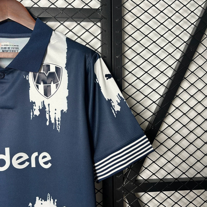 Camisa Monterrey Home I 2025/26 Puma Torcedor  Masculina - Azul