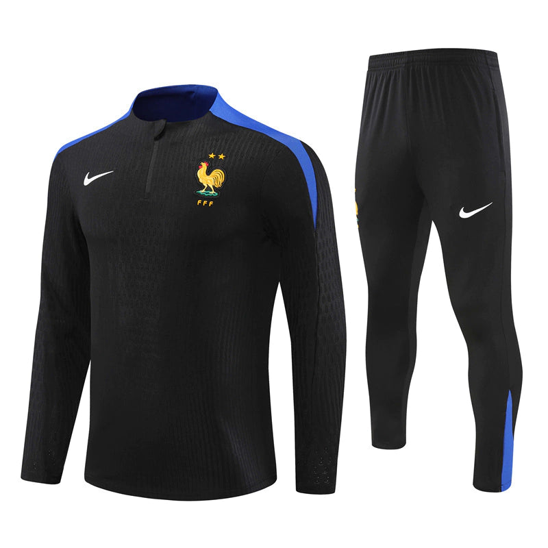 Conjunto França Nike Agasalho e Calça Preto 2024/25