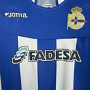 Camisa Deportivo La Coruna Home I 2003/04 Joma Retrô Masculina - Branca e Azul